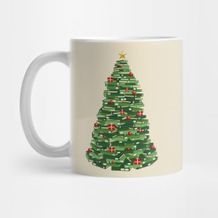 Christmas Tree of Books Mug